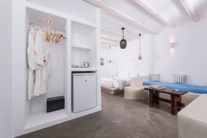 ECONOMY DOUBLE ROOM: Double bed or two twins beds, with verandas or balconies in first floor with pool and sea view.