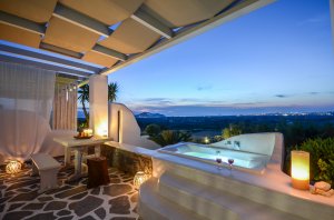 Luxury  modern villa with sea view 1 bedroom with outdoor hydro-massage bathtub