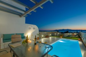Holiday House with Swimming Pool and Sea View. Accommodates 5th guest at no extra charge.