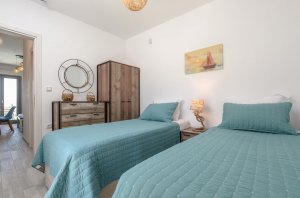 Holiday House with Swimming Pool and Sea View. Accommodates 5th guest at no extra charge.