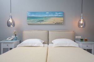 Double bed or twin beds with Garden View